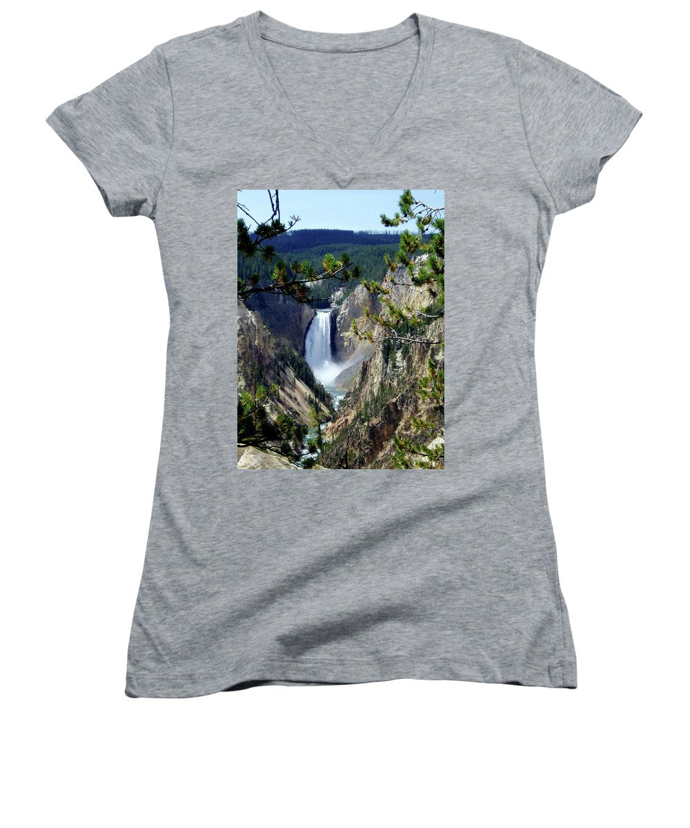 "Yellowstone's Splendor" - Women's V-Neck - Fry1Productions