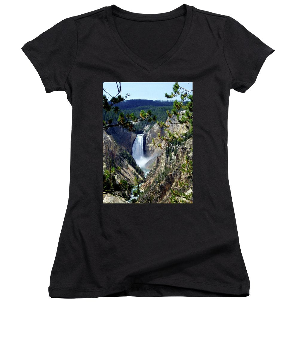 "Yellowstone's Splendor" - Women's V-Neck - Fry1Productions