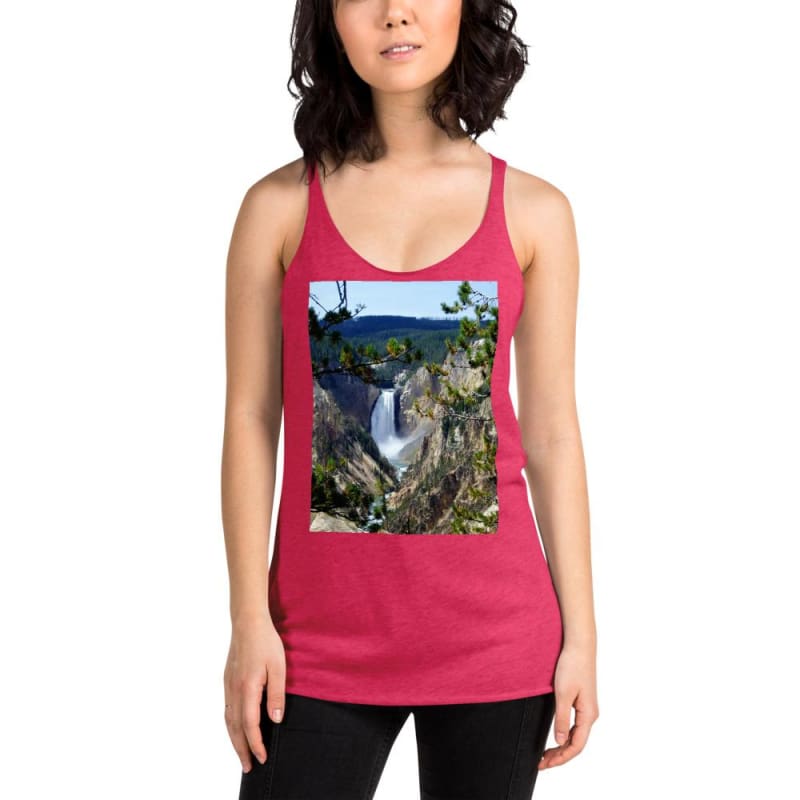 Yellowstone's Splendor - Women's Racerback Tank Top - Fry1Productions