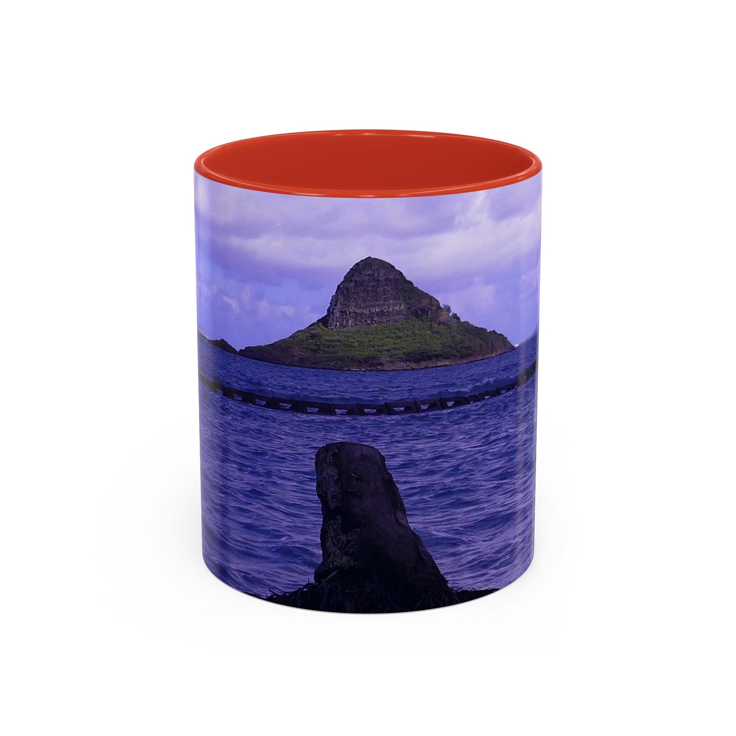 Wade To Chinaman's Hat - Accent Coffee Mug (11, 15oz)