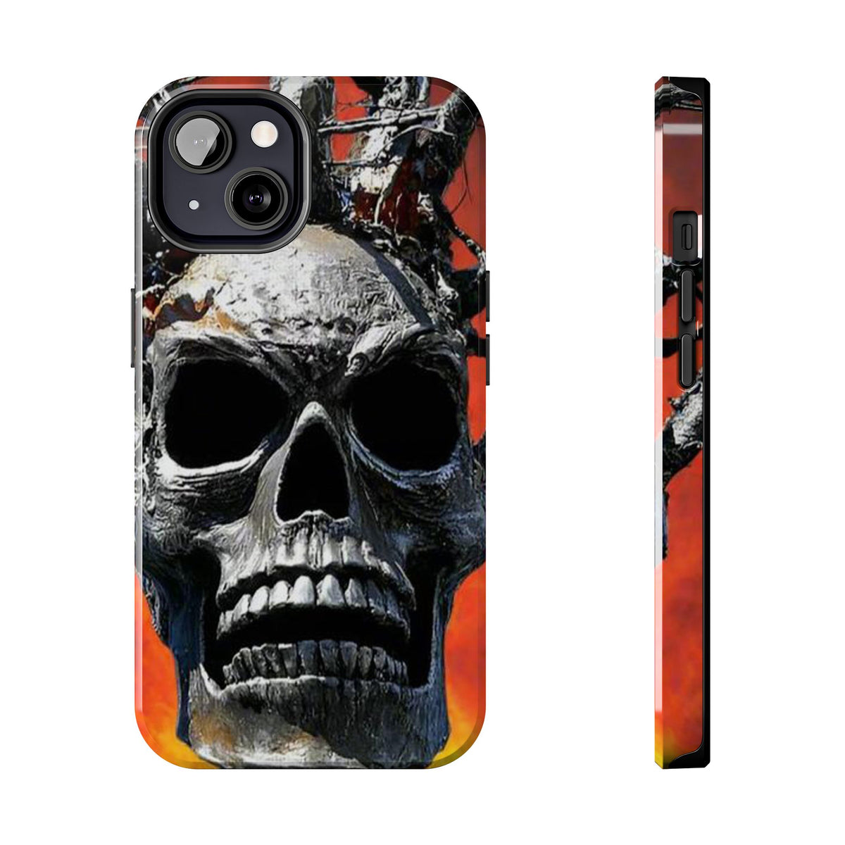 Skull Warrior Inferno Stare (v1) - Tough Phone Cases