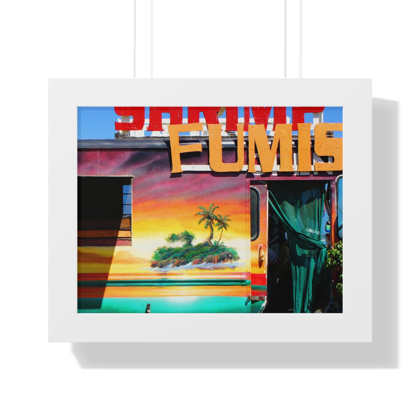 Island Love - Framed Horizontal Poster