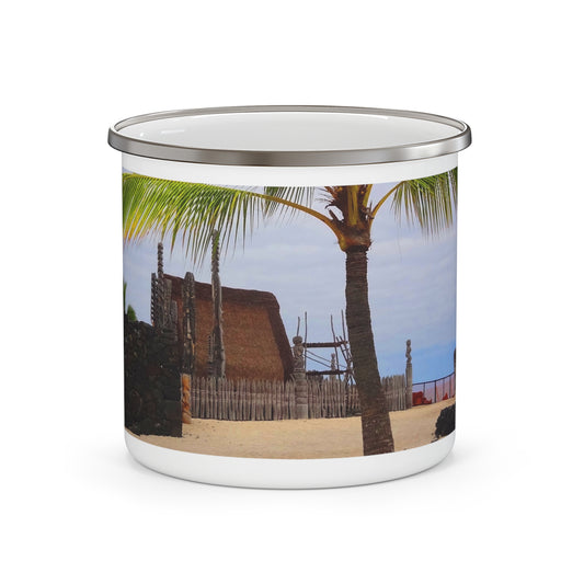 Florescence Hale O Keawe - Enamel Camping Mug 12oz