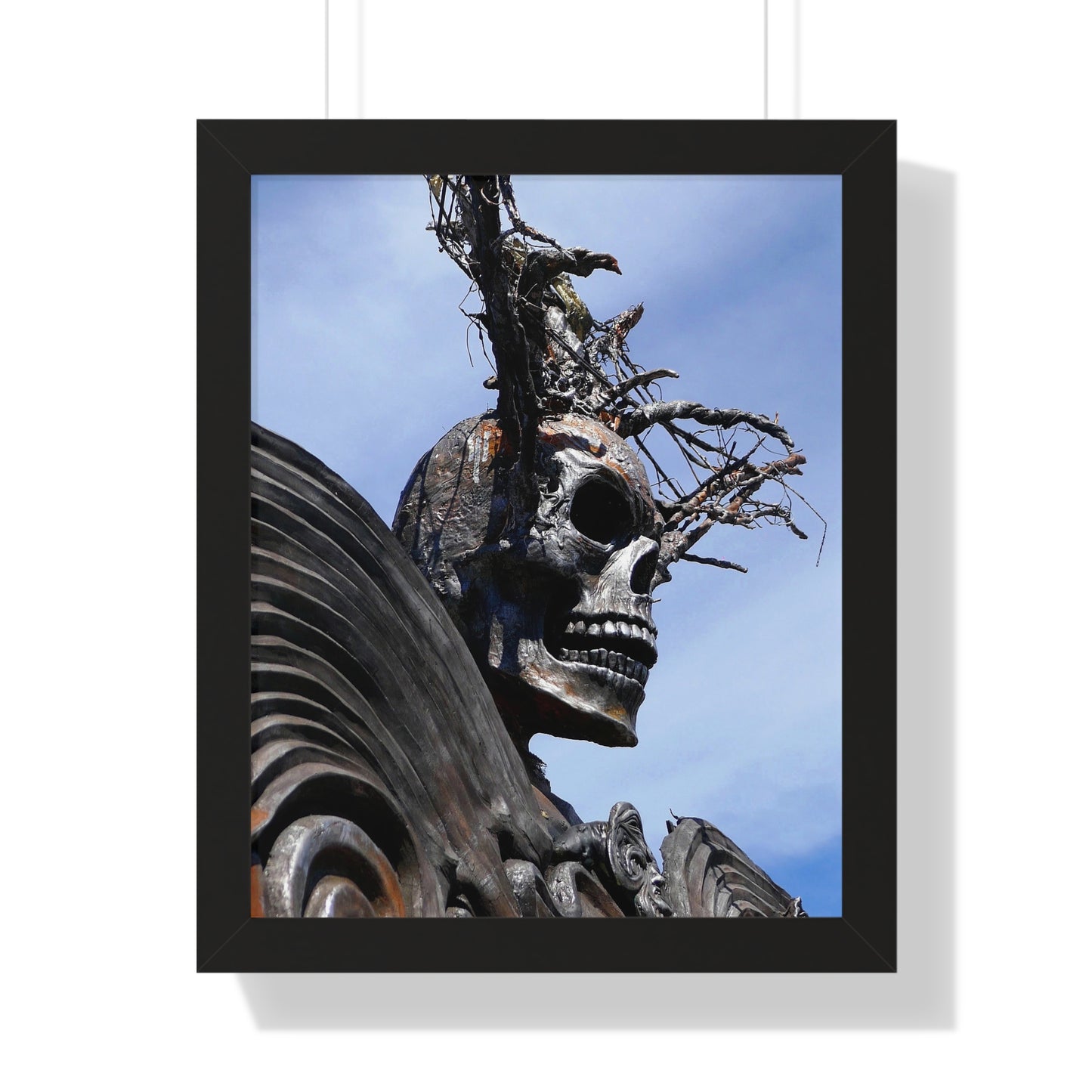 Skull Warrior - Framed Vertical Poster