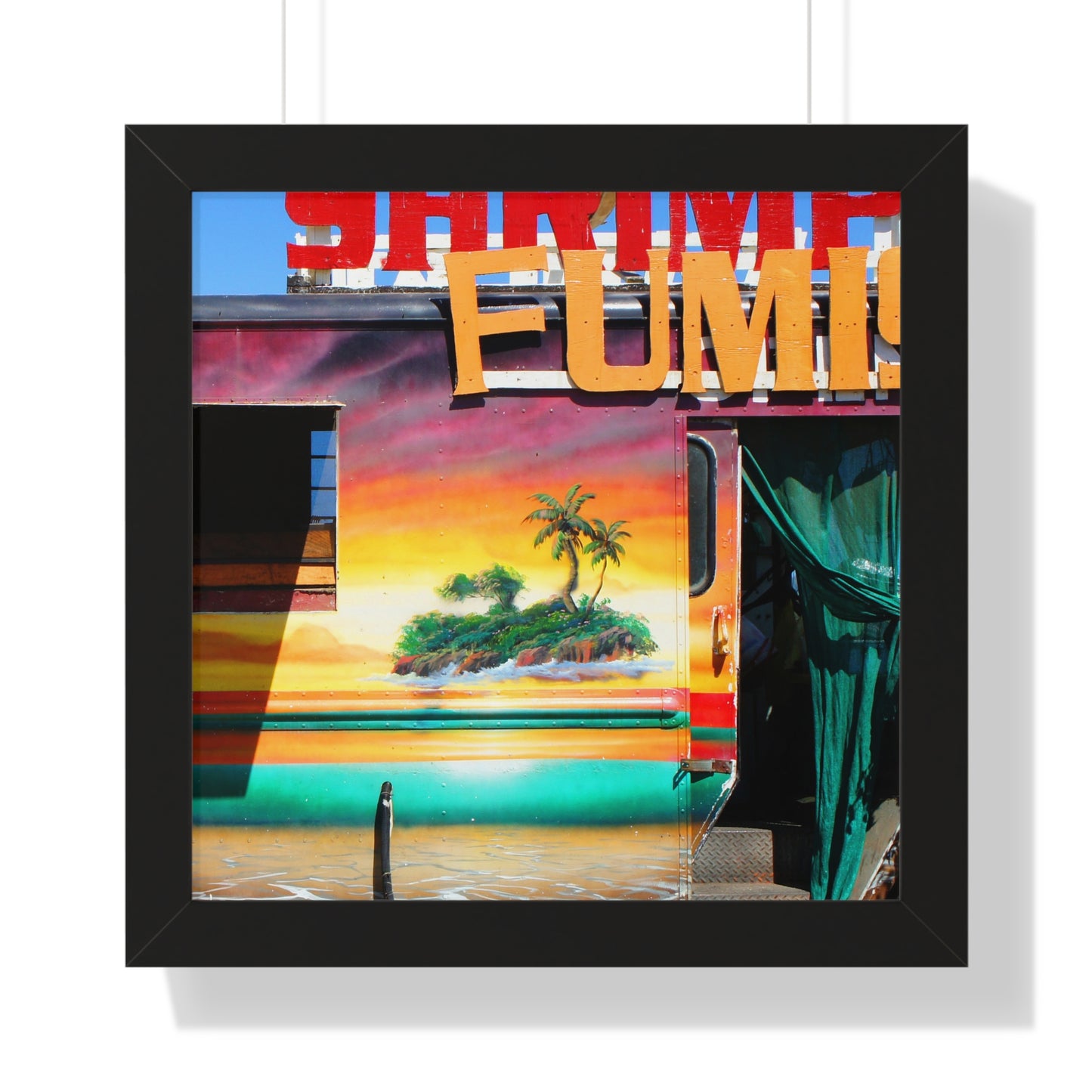 Island Love - Framed Vertical Poster