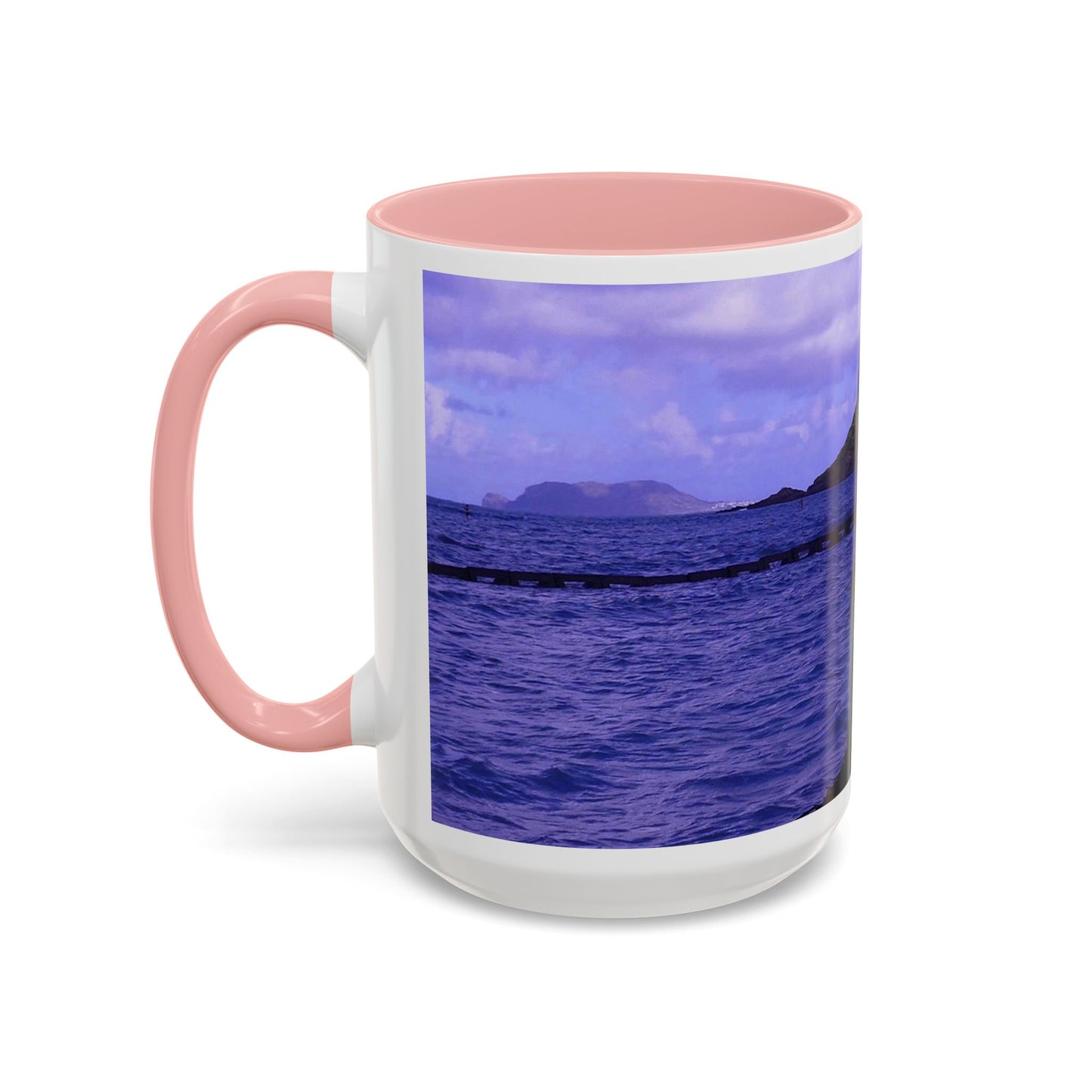 Wade To Chinaman's Hat - Accent Coffee Mug (11, 15oz)