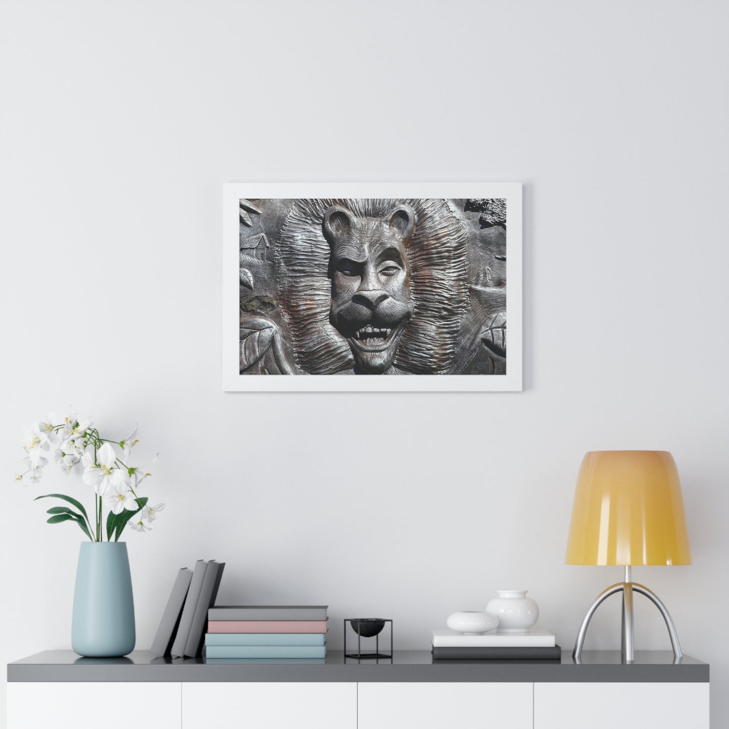 Lion's Friends Forever - Framed Horizontal Poster