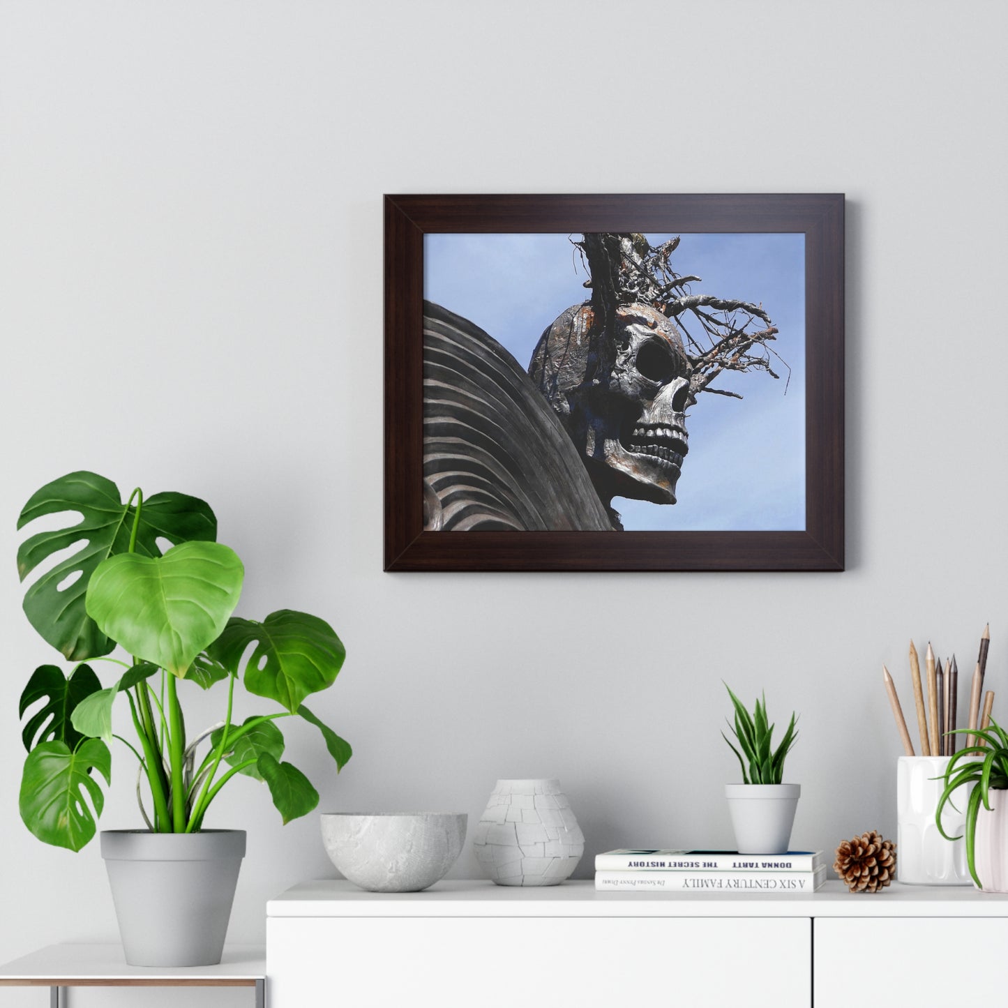 Skull Warrior - Framed Horizontal Poster