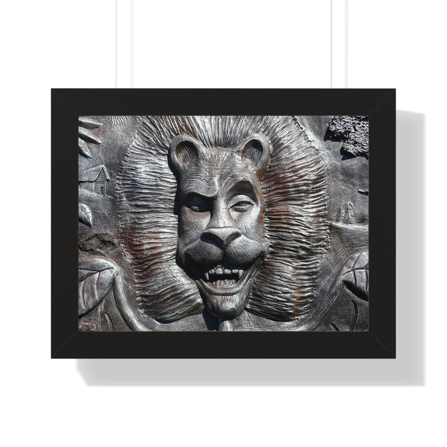 Lion's Friends Forever - Framed Horizontal Poster