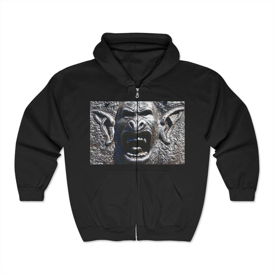 Frenzy Scream - Unisex Full Zip Hooded Sweatshirt