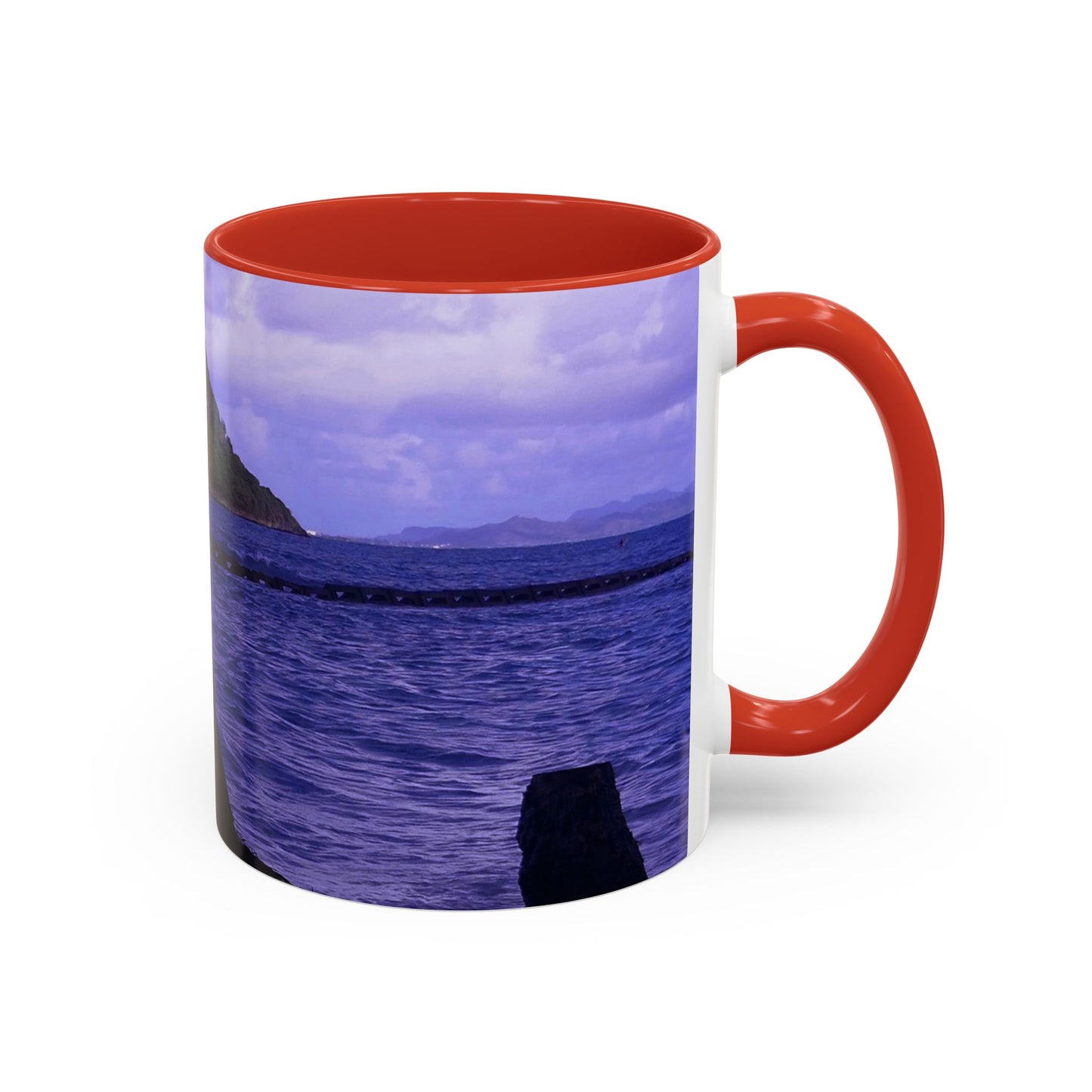 Wade To Chinaman's Hat - Accent Coffee Mug (11, 15oz)