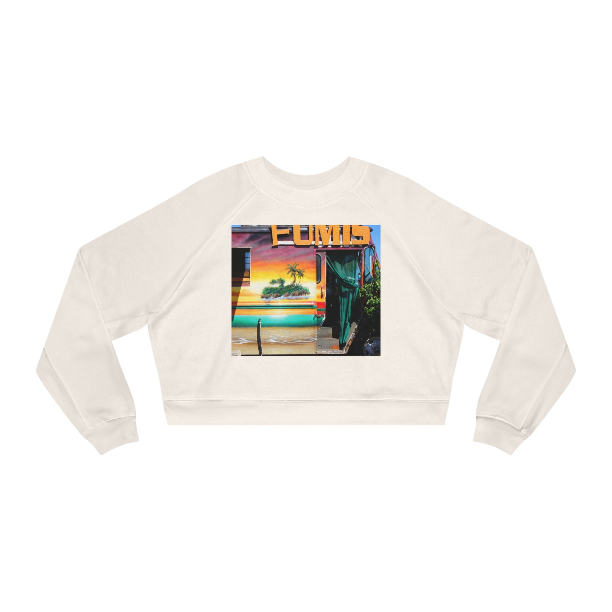 Island love - Women's Cropped Fleece Pullover - Fry1Productions