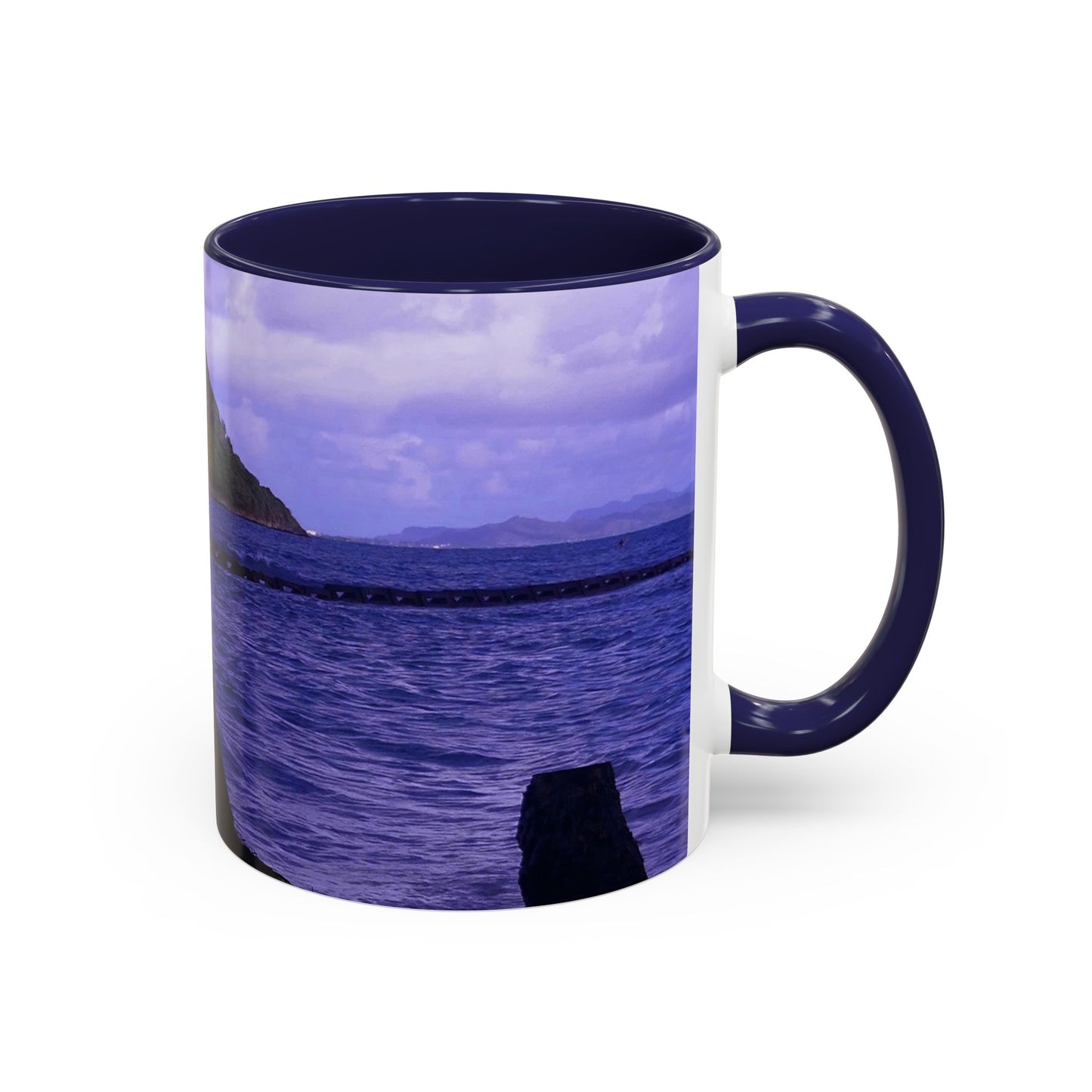 Wade To Chinaman's Hat - Accent Coffee Mug (11, 15oz)