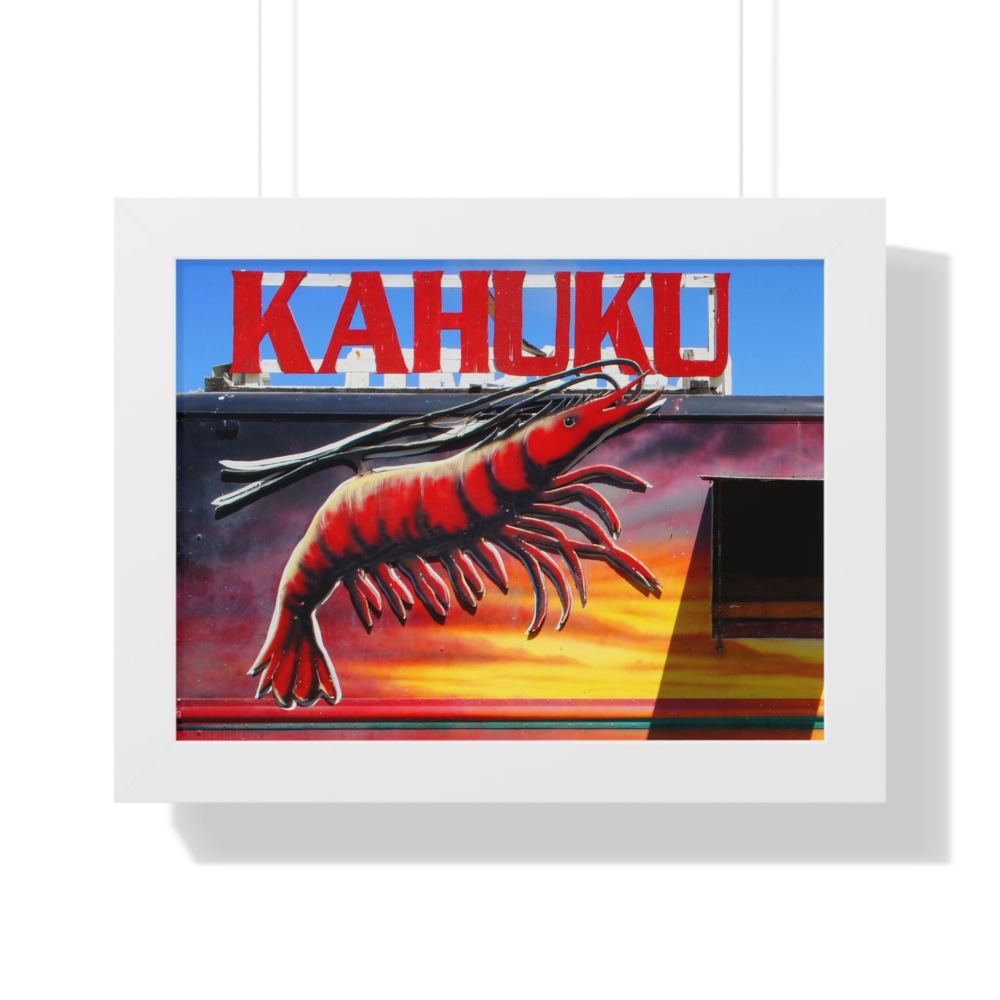 Kahuku Kai - Framed Horizontal Poster