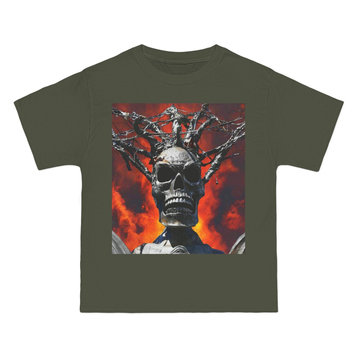 Skull Warrior Inferno Stare - Beefy-T®  Short-Sleeve T-Shirt