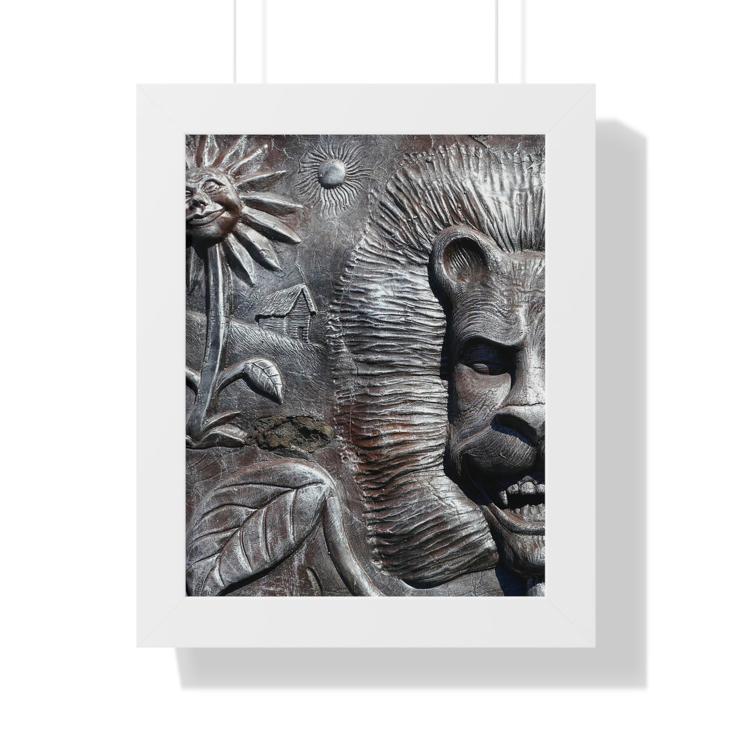 Lion's Friends Forever V2 - Framed Vertical Poster