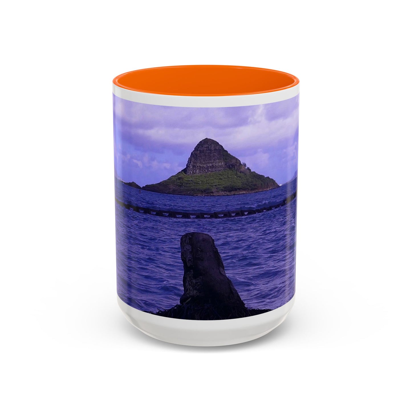Wade To Chinaman's Hat - Accent Coffee Mug (11, 15oz)
