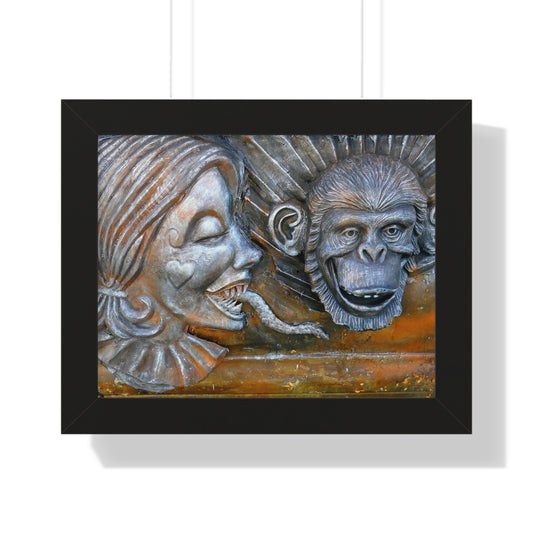 Snakily Speaking - Framed Horizontal Poster