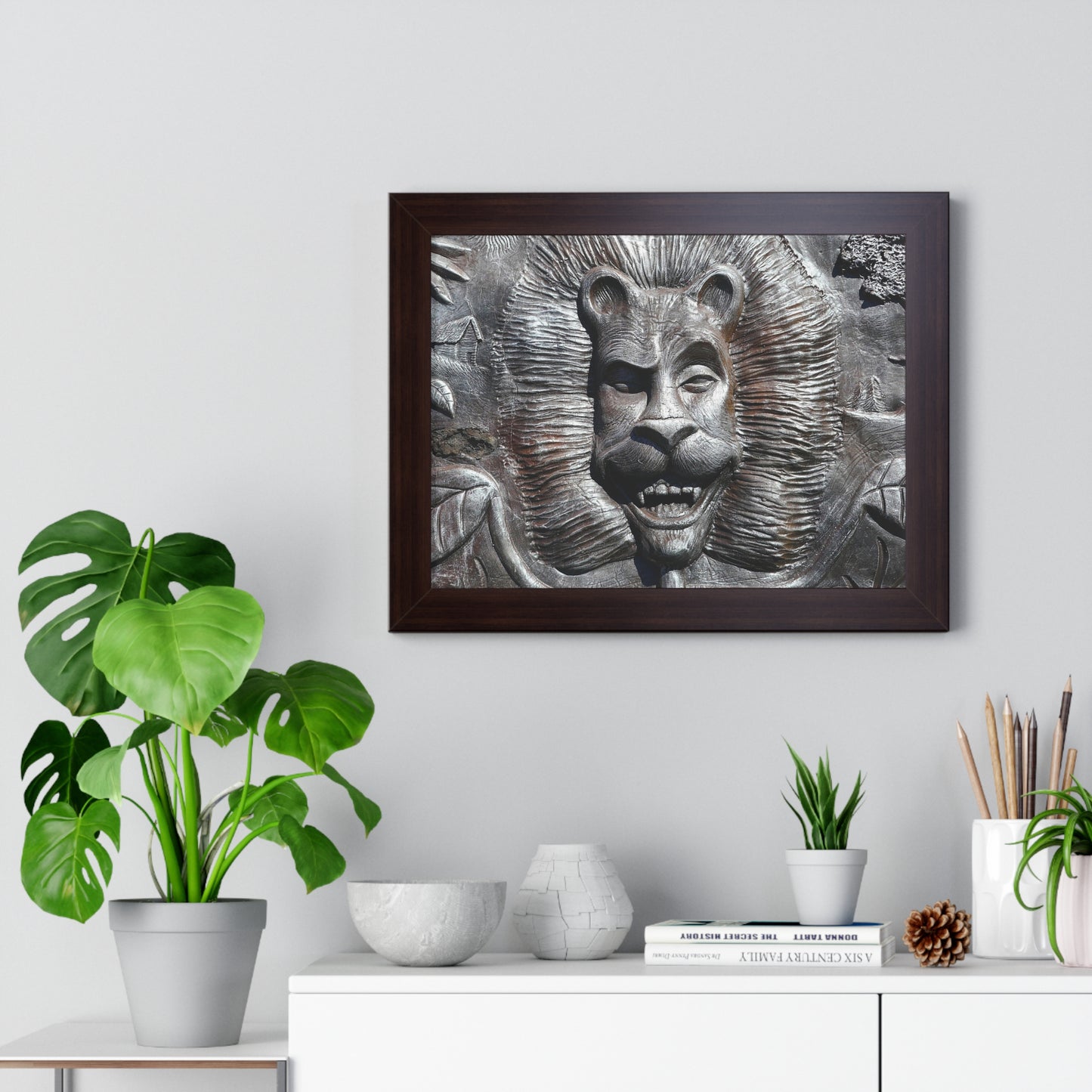 Lion's Friends Forever - Framed Horizontal Poster