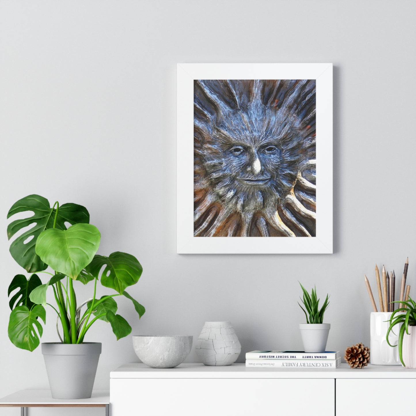 Sun God - Framed Vertical Poster