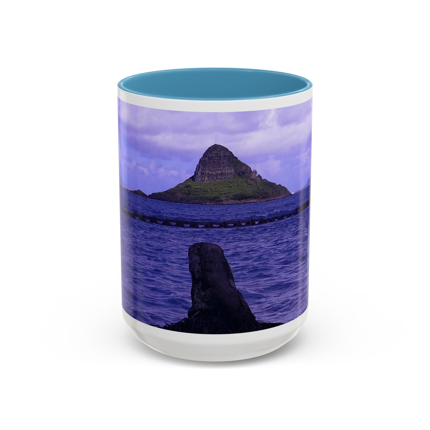 Wade To Chinaman's Hat - Accent Coffee Mug (11, 15oz)