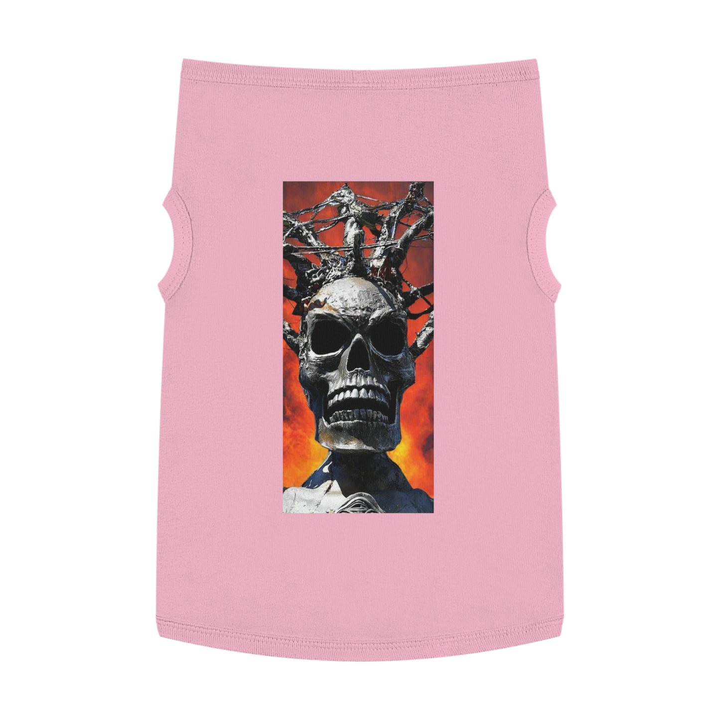 Skull Warrior Inferno Stare - Pet Tank Top