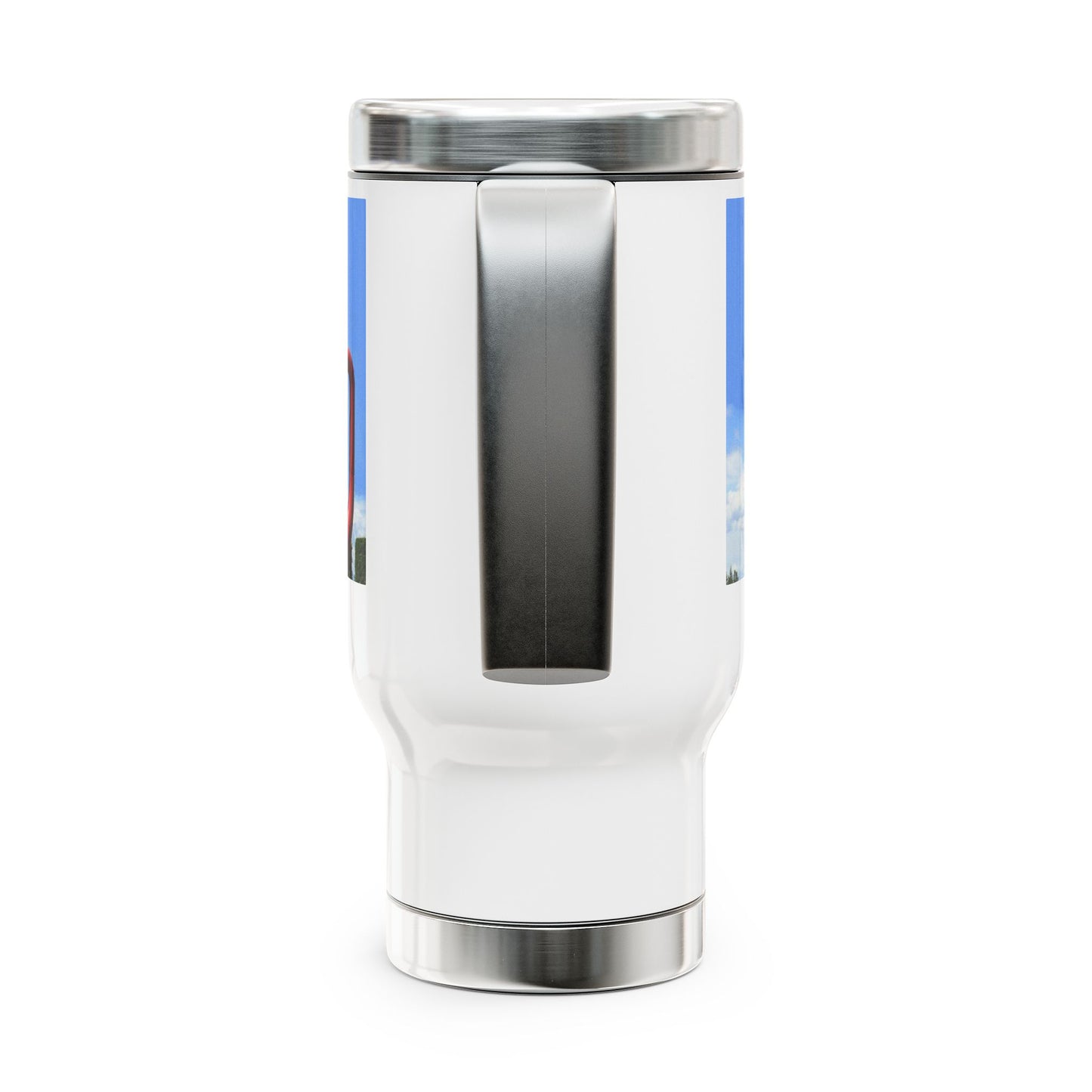 Awesome Teapot Dome Service Station - Stainless Steel Travel Mug with Handle, 14oz