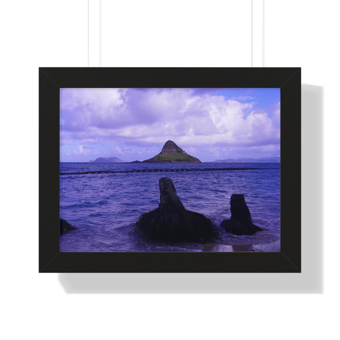 Wade To Chinaman's Hat - Framed Horizontal Poster