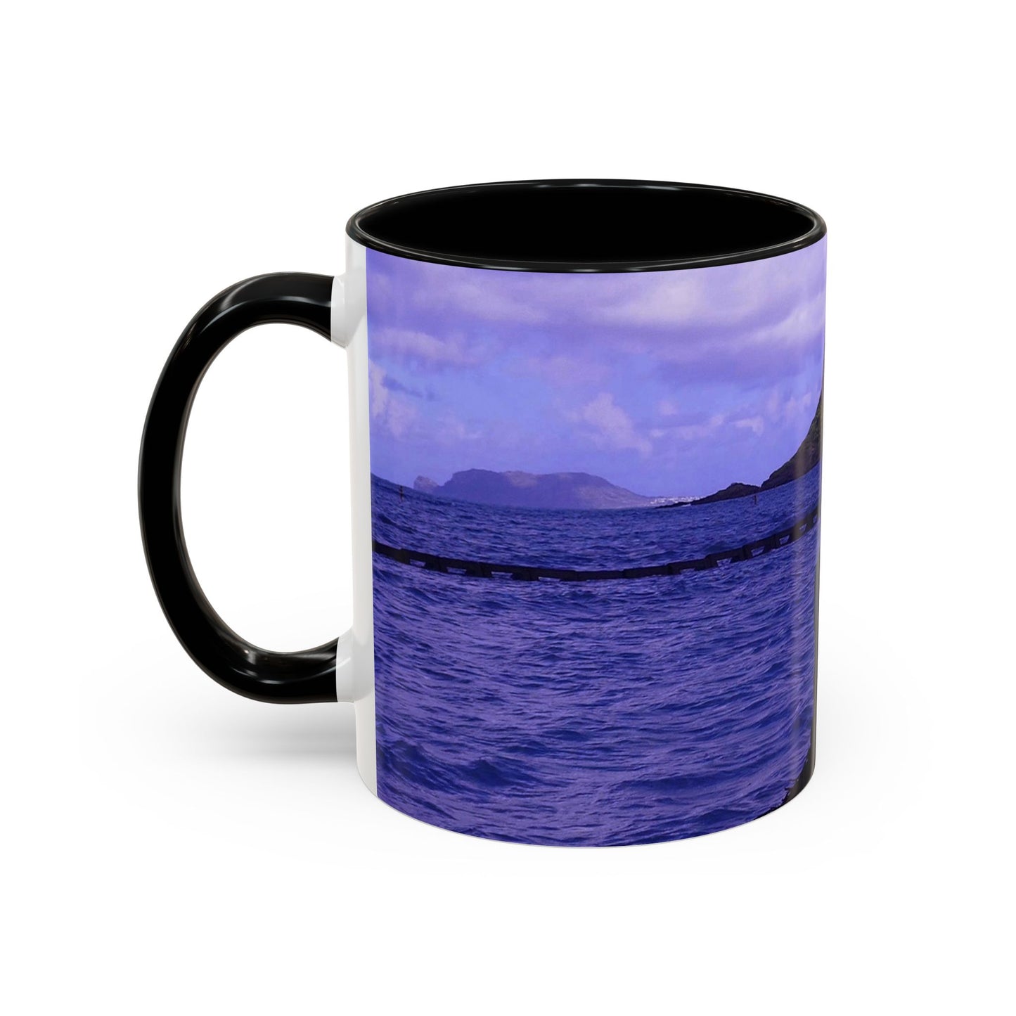 Wade To Chinaman's Hat - Accent Coffee Mug (11, 15oz)