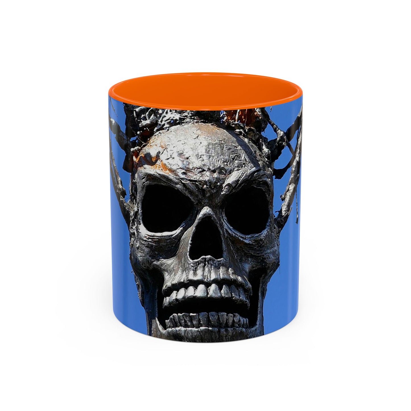 Skull Warrior Stare - Accent Coffee Mug (11, 15oz)
