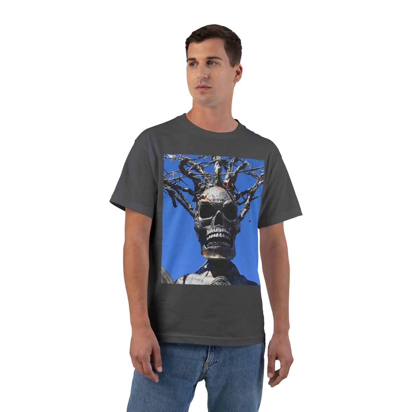 Skull Warrior Stare - Beefy-T  Short-Sleeve T-Shirt