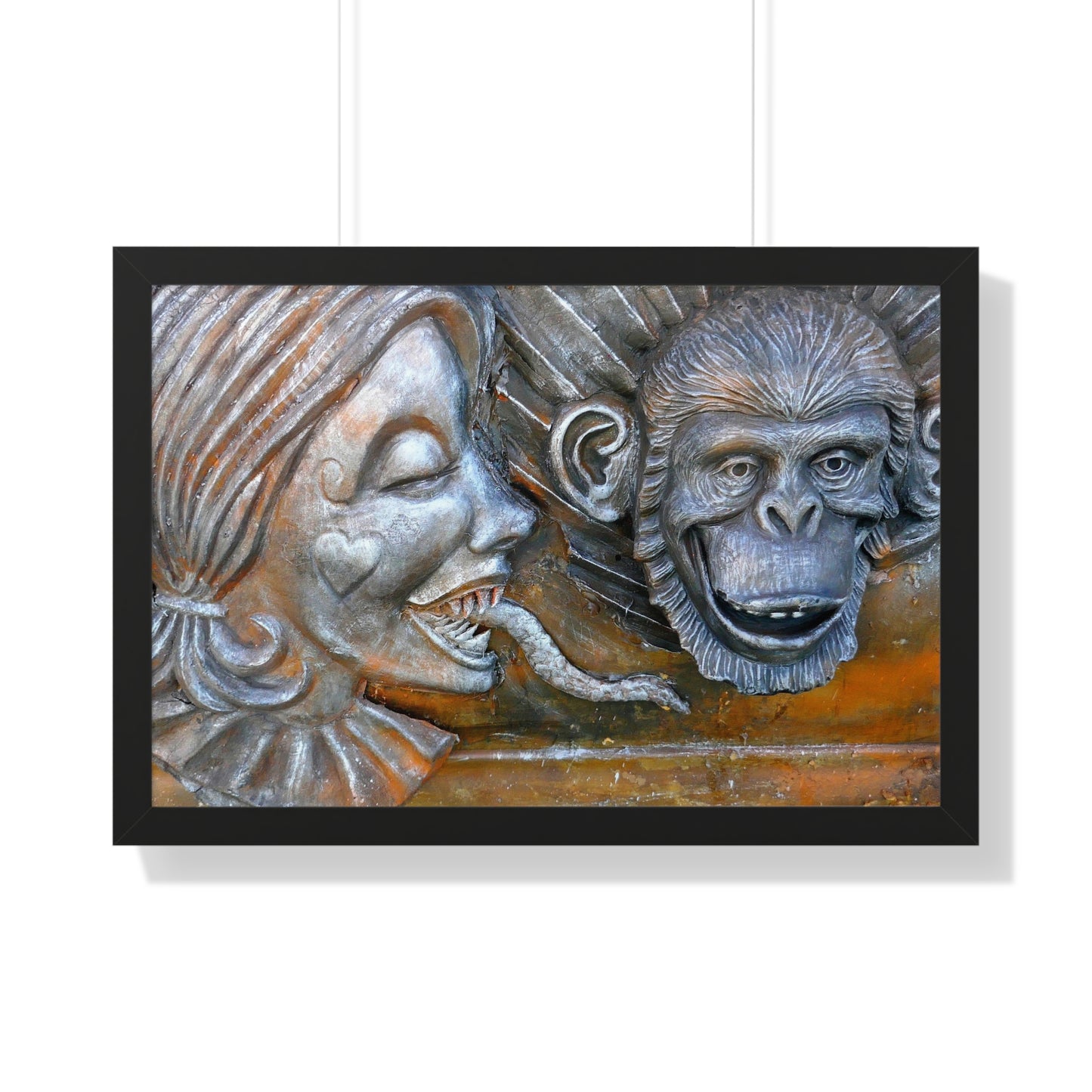 Snakily Speaking - Framed Horizontal Poster
