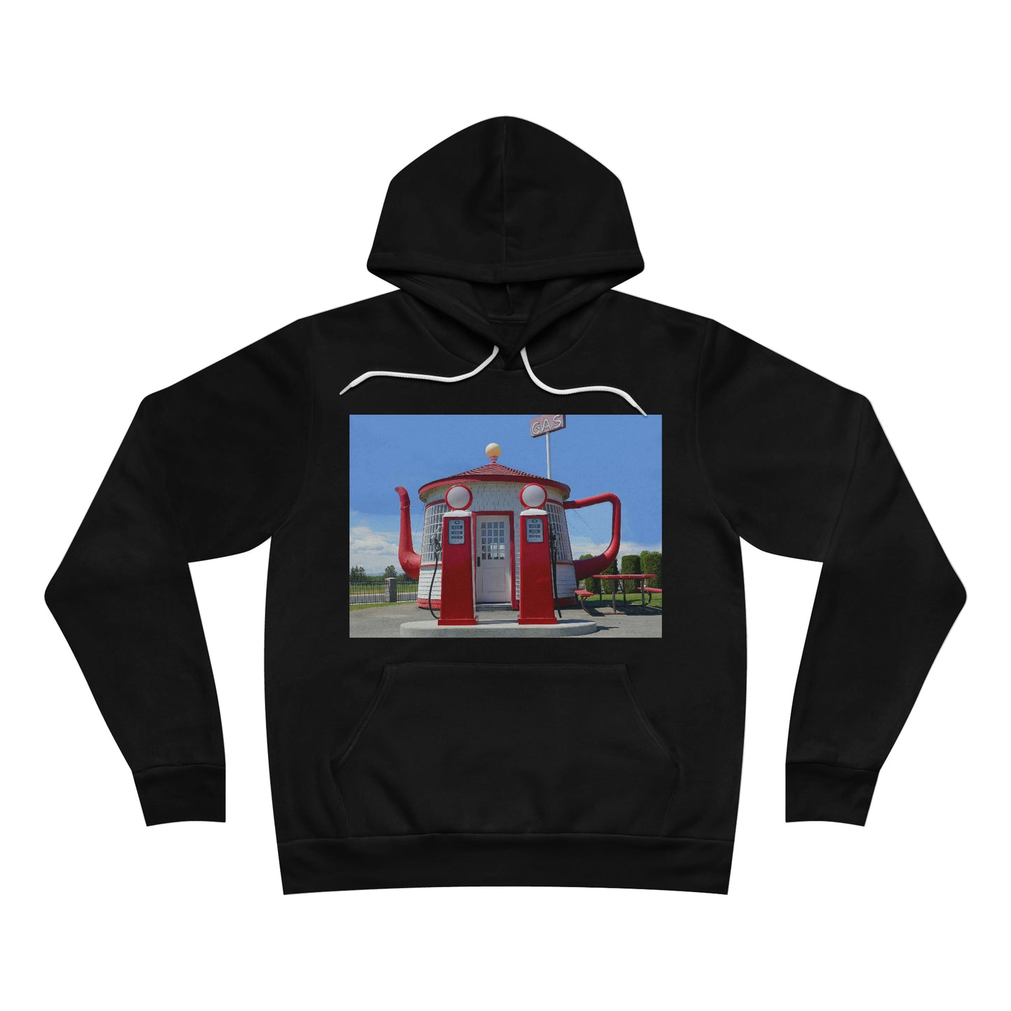 Awesome Teapot Dome Service Station - Unisex Sponge Fleece Pullover Hoodie - Fry1Productions