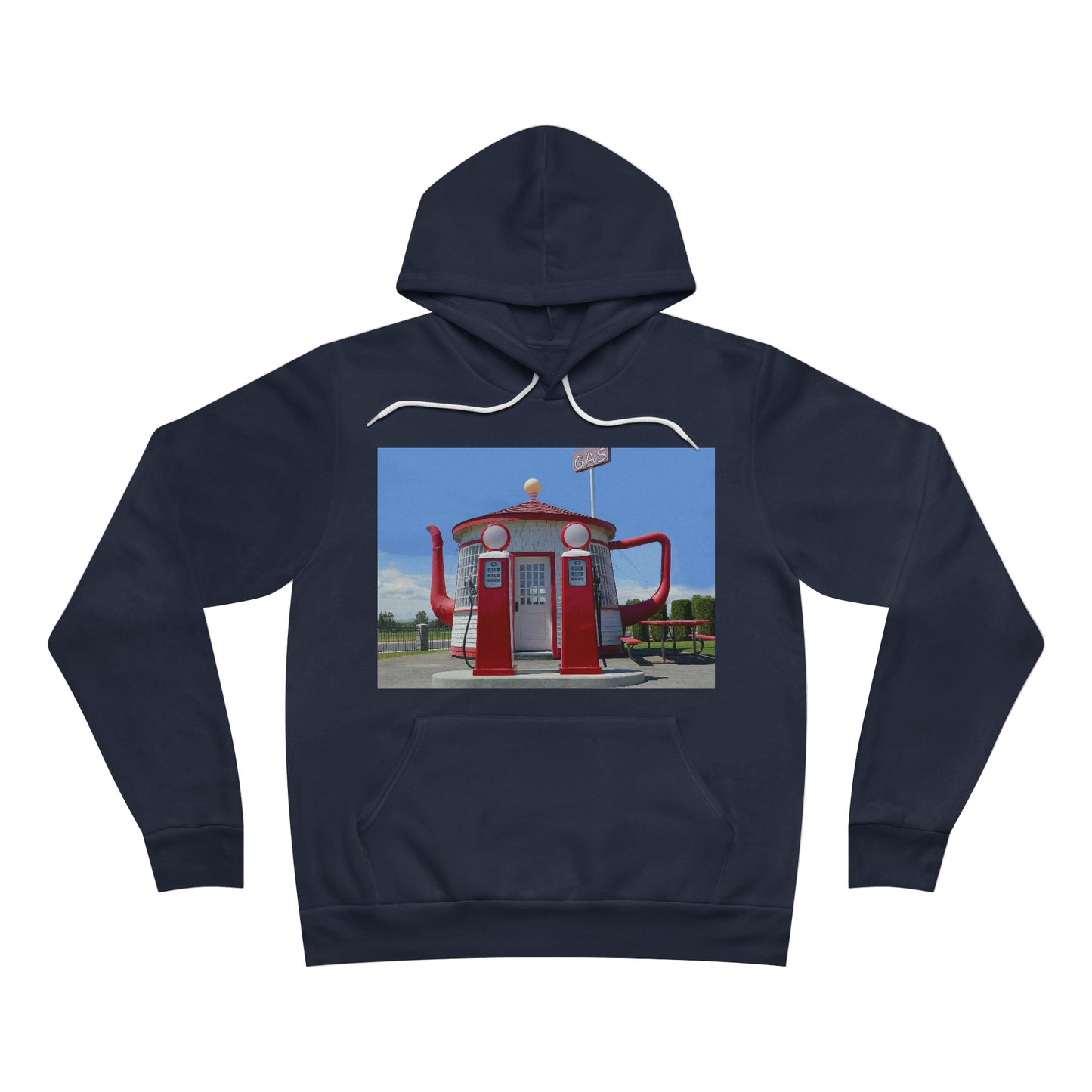 Awesome Teapot Dome Service Station - Unisex Sponge Fleece Pullover Hoodie - Fry1Productions