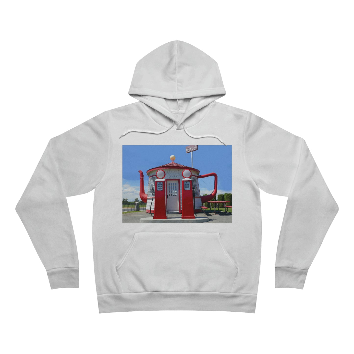 Awesome Teapot Dome Service Station - Unisex Sponge Fleece Pullover Hoodie - Fry1Productions