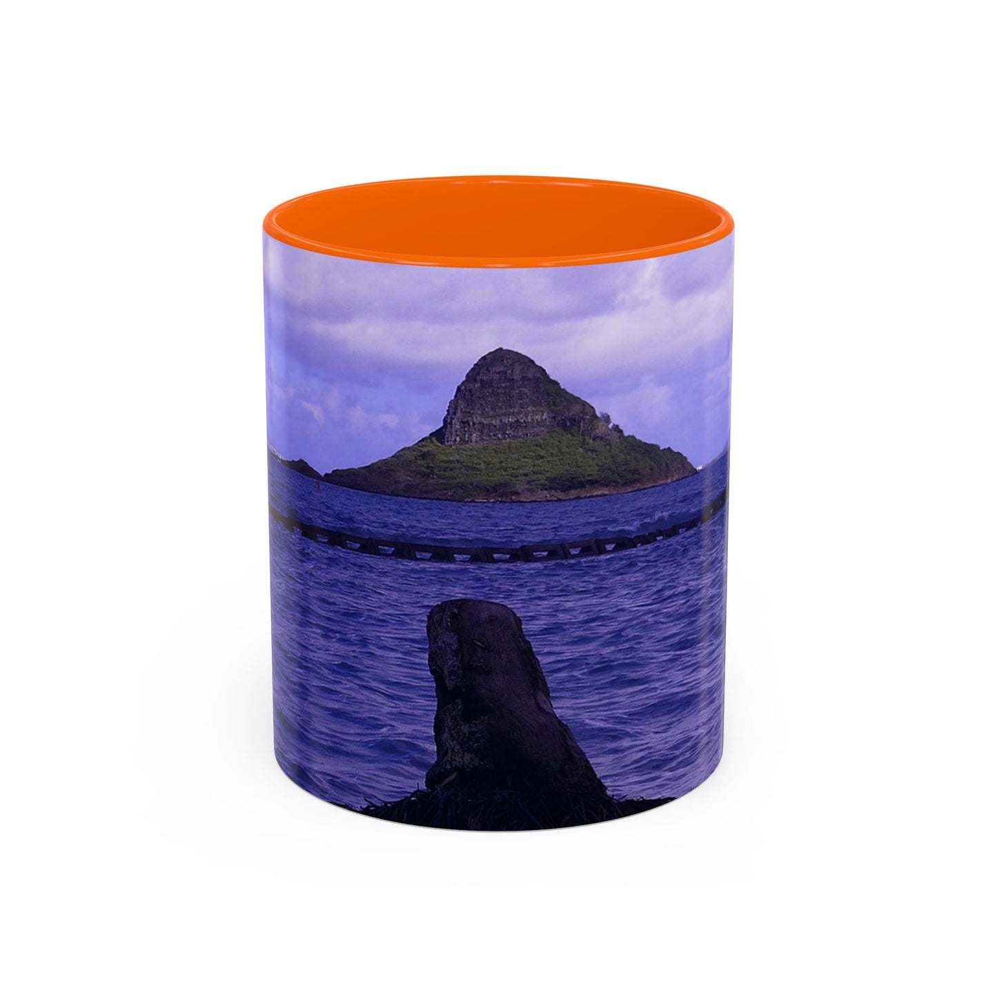 Wade To Chinaman's Hat - Accent Coffee Mug (11, 15oz)