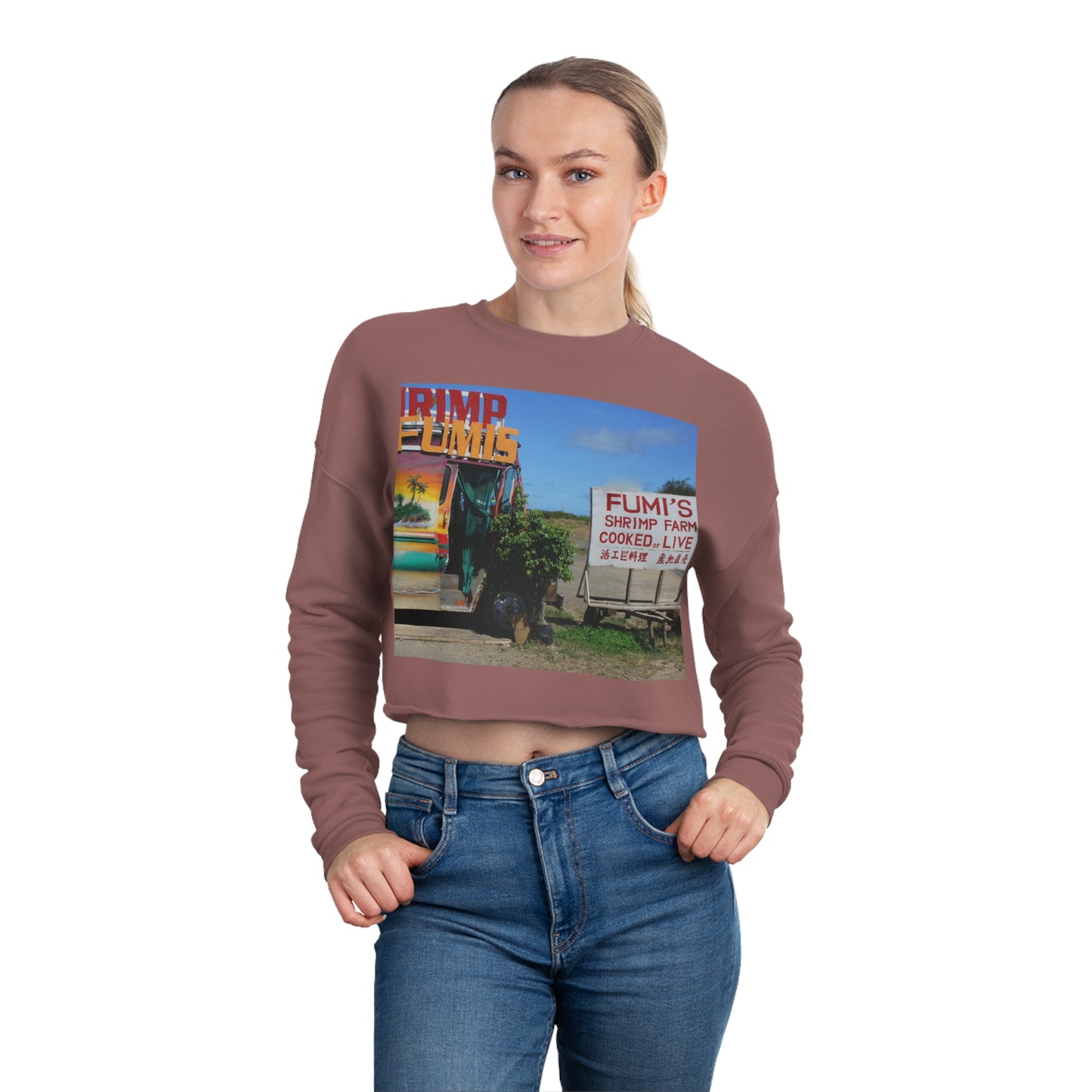 Kaulana Delights - Women's Cropped Sweatshirt - Fry1Productions