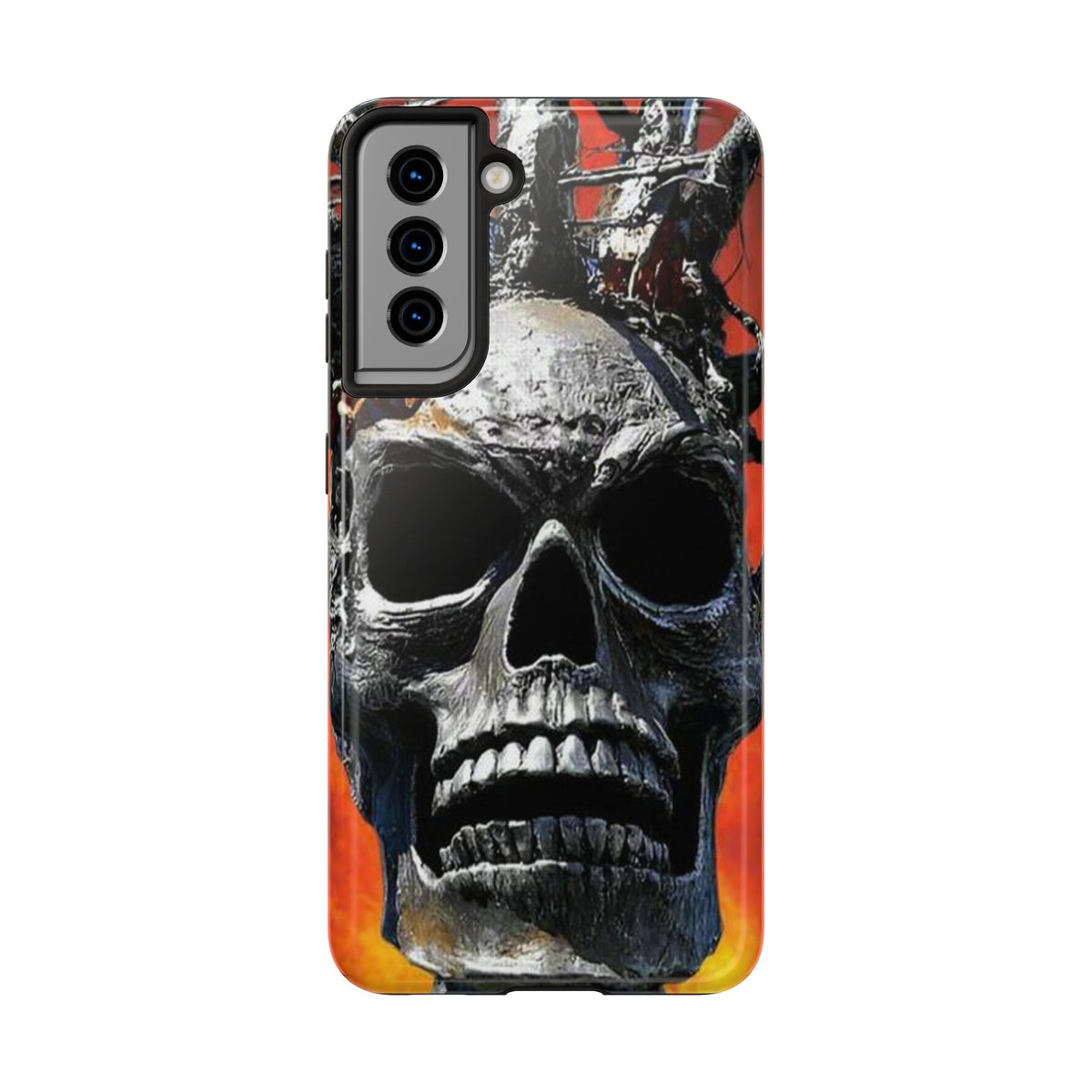 Skull Warrior Inferno Stare (v1) - Tough Phone Cases