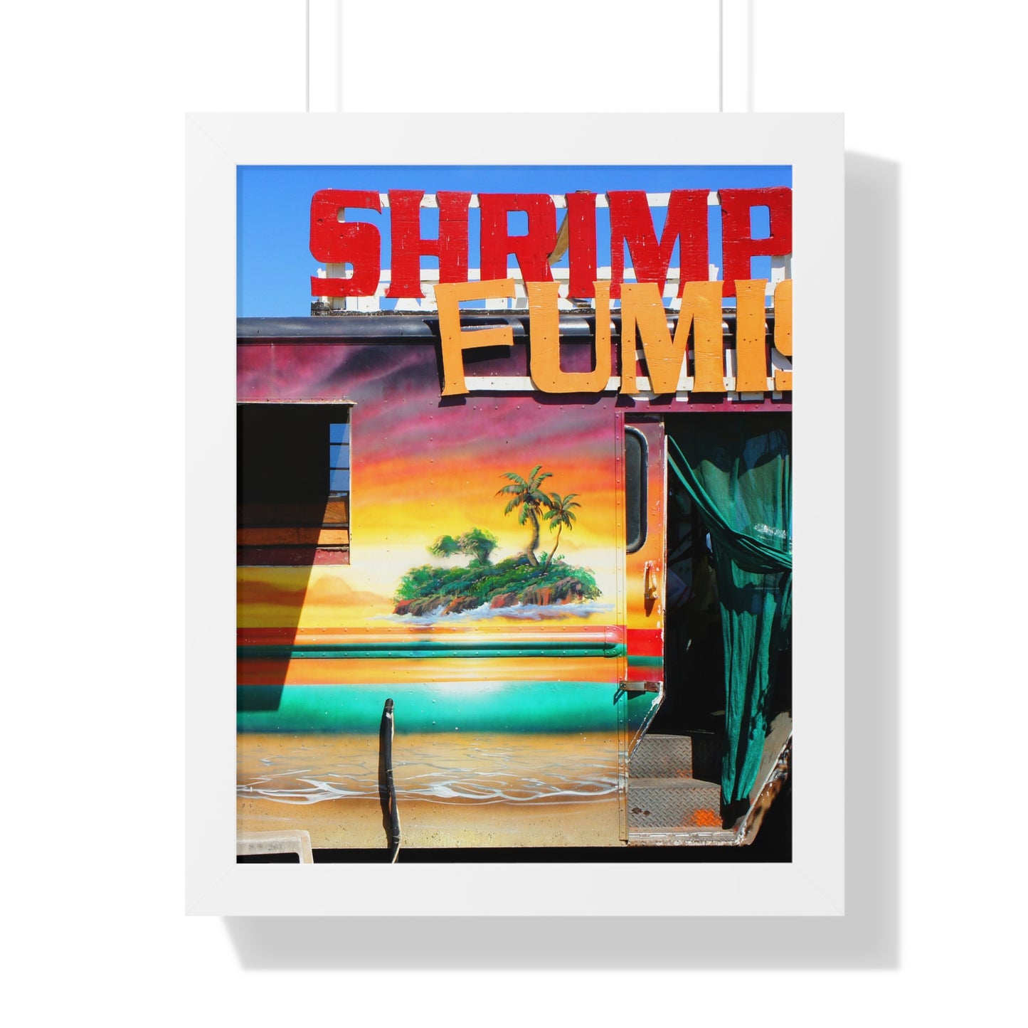 Island Love - Framed Vertical Poster