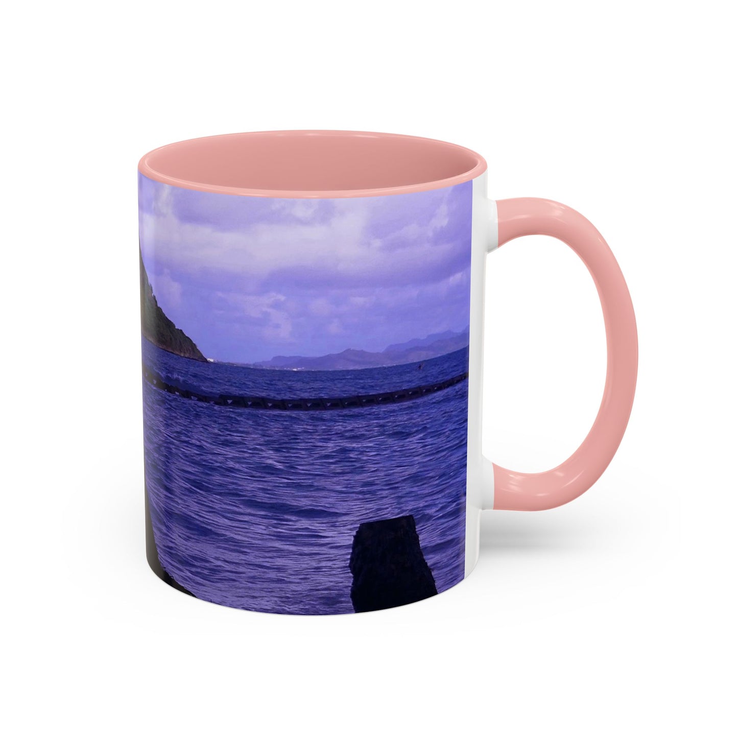 Wade To Chinaman's Hat - Accent Coffee Mug (11, 15oz)