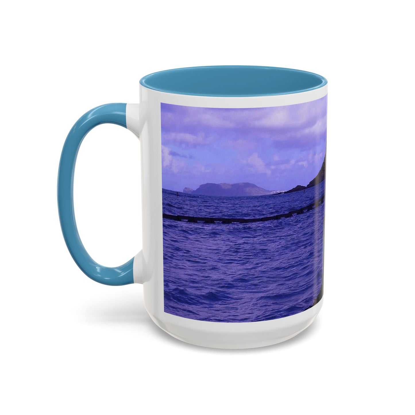 Wade To Chinaman's Hat - Accent Coffee Mug (11, 15oz)