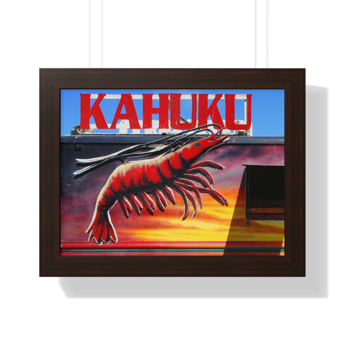 Kahuku Kai - Framed Horizontal Poster