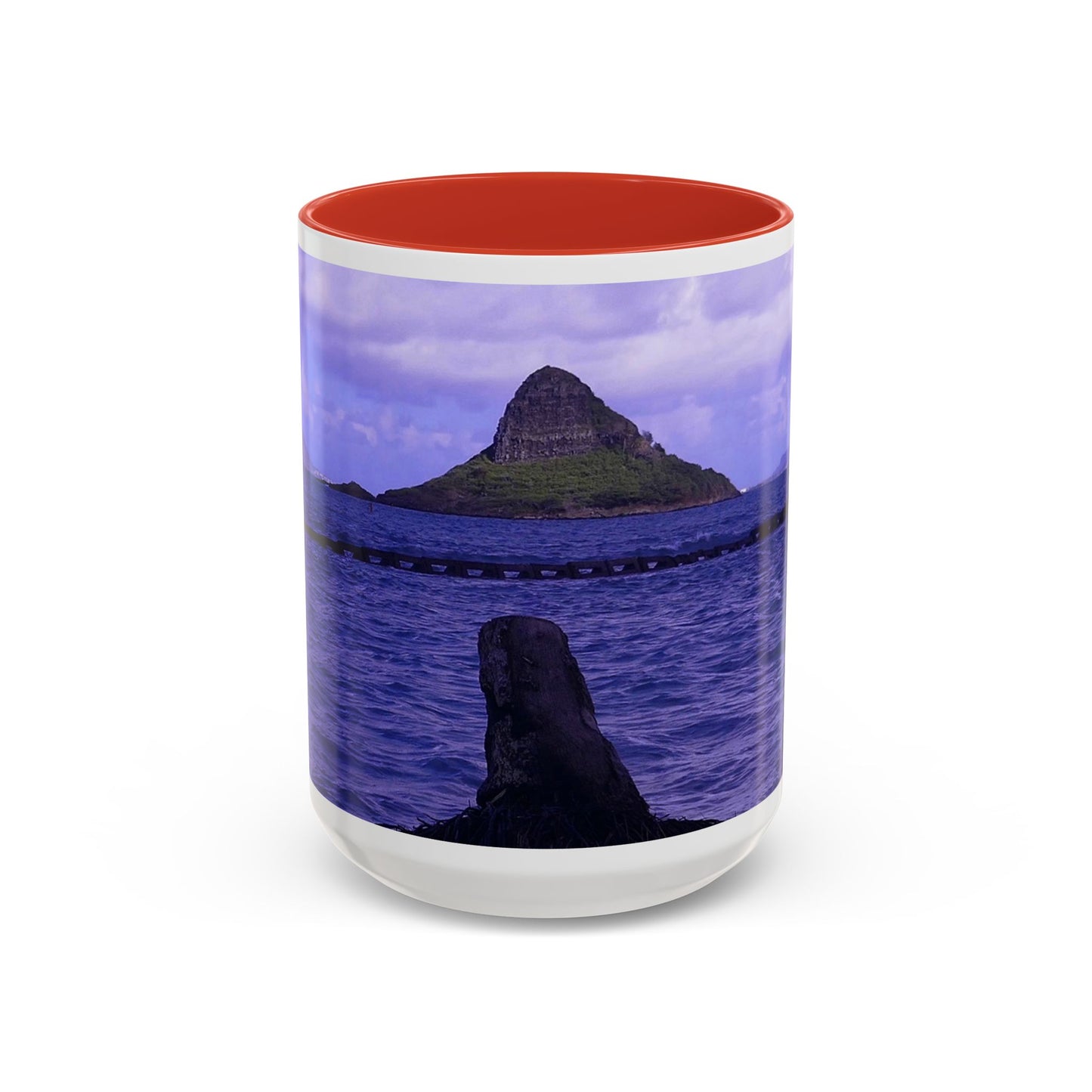 Wade To Chinaman's Hat - Accent Coffee Mug (11, 15oz)