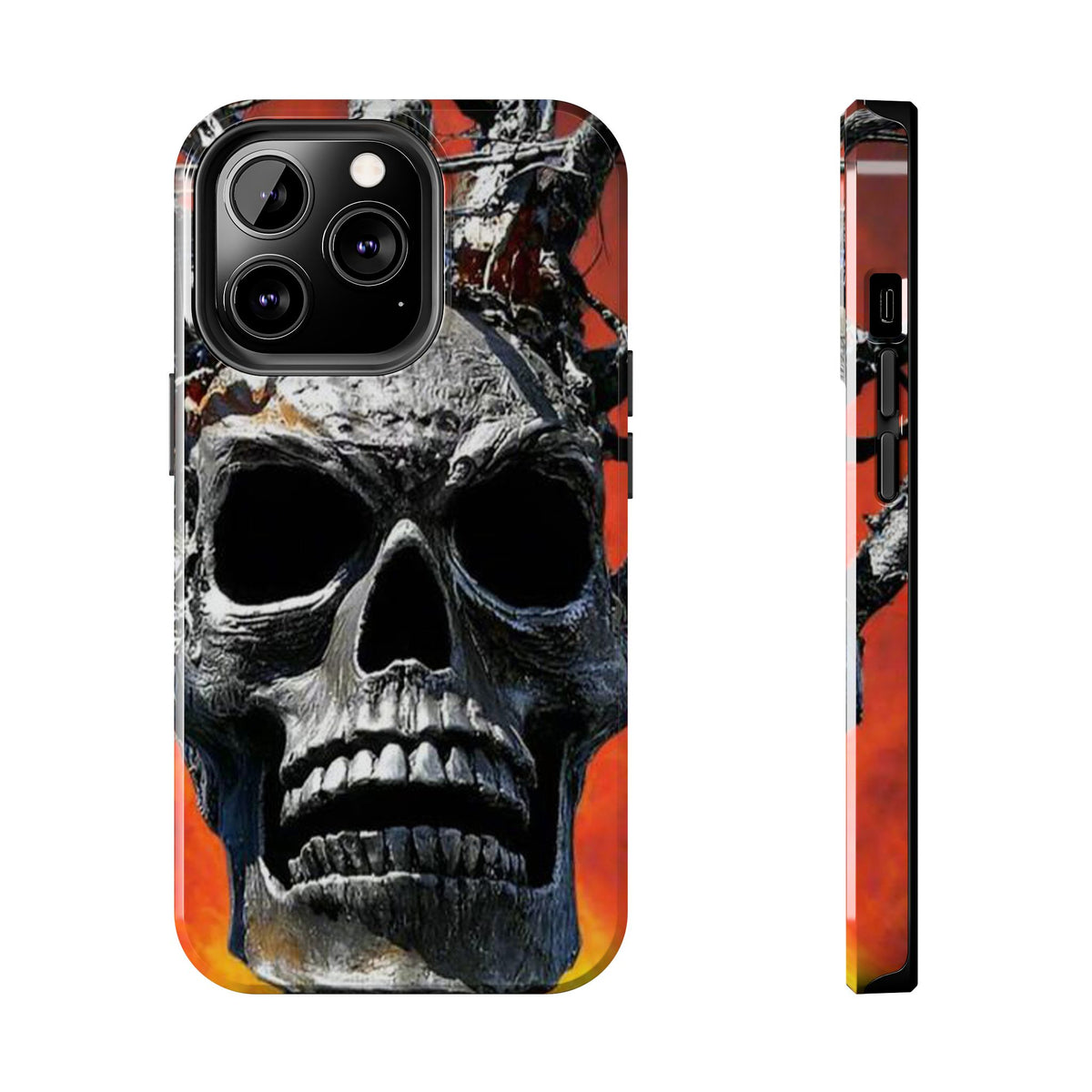 Skull Warrior Inferno Stare (v1) - Tough Phone Cases