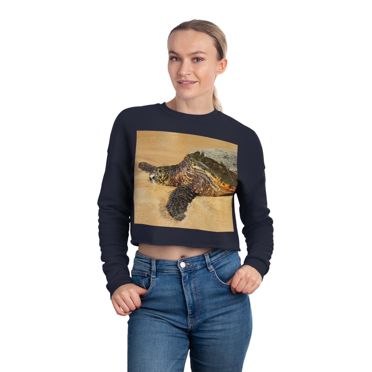 Glistening Journey - Women's Cropped Sweatshirt - Fry1Productions