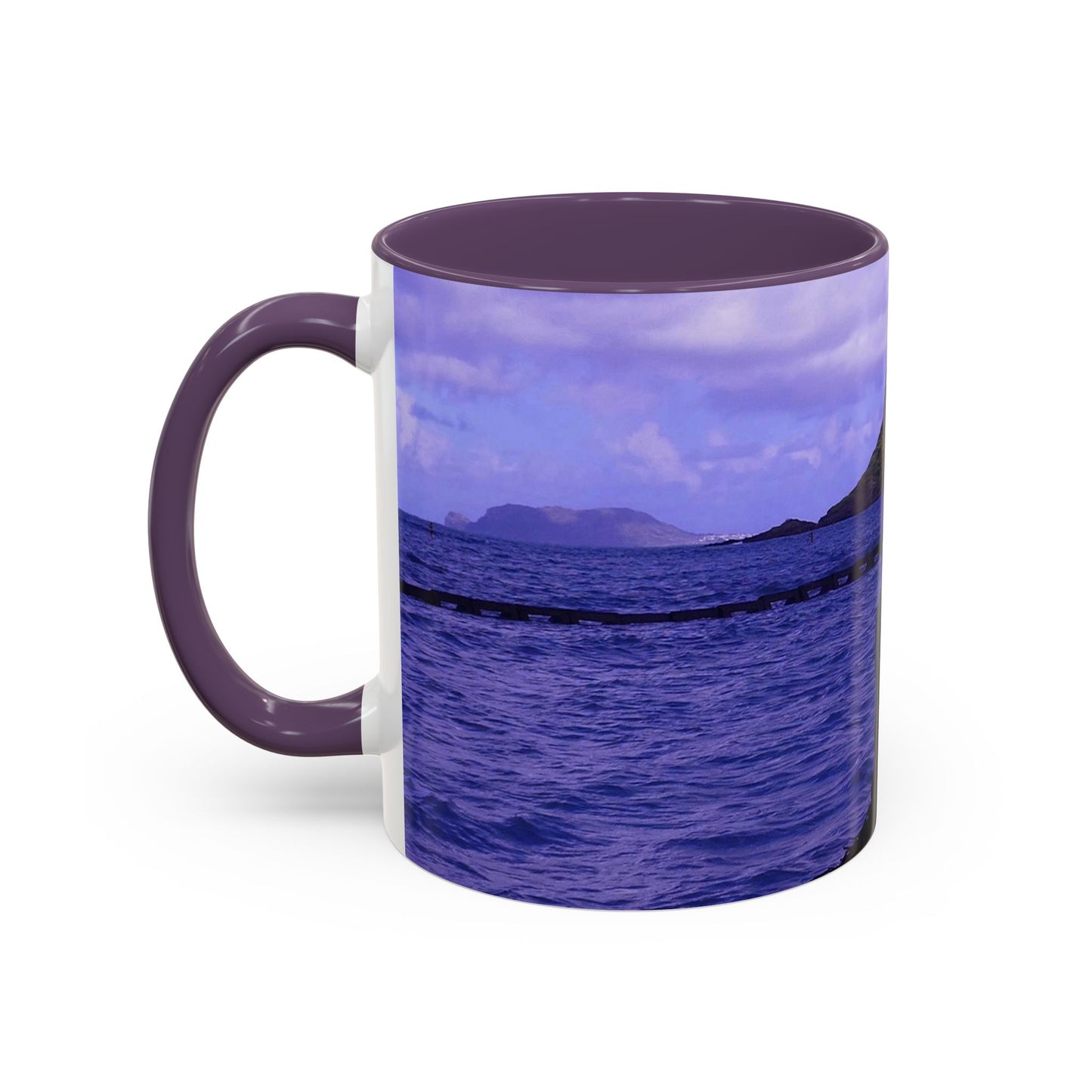 Wade To Chinaman's Hat - Accent Coffee Mug (11, 15oz)