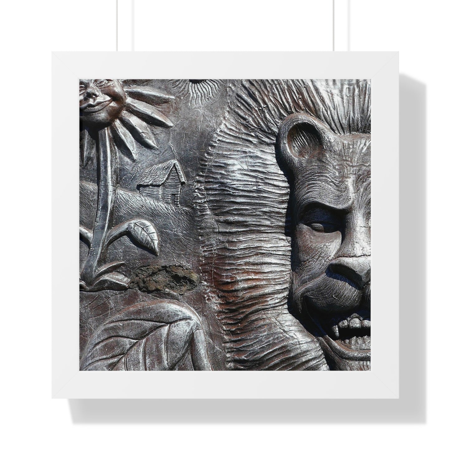 Lion's Friends Forever V2 - Framed Vertical Poster