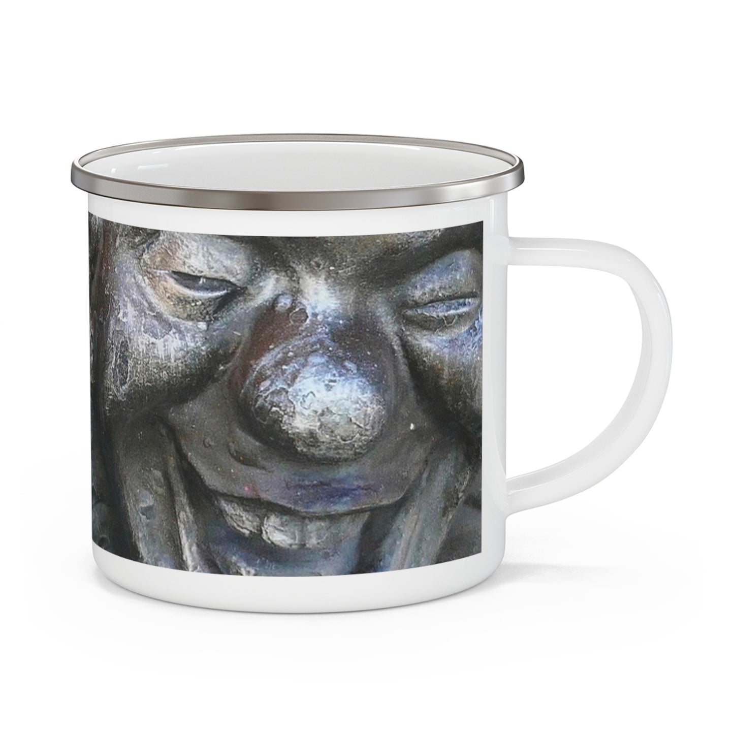 Cosmic Laughter - Enamel Camping Mug 12oz
