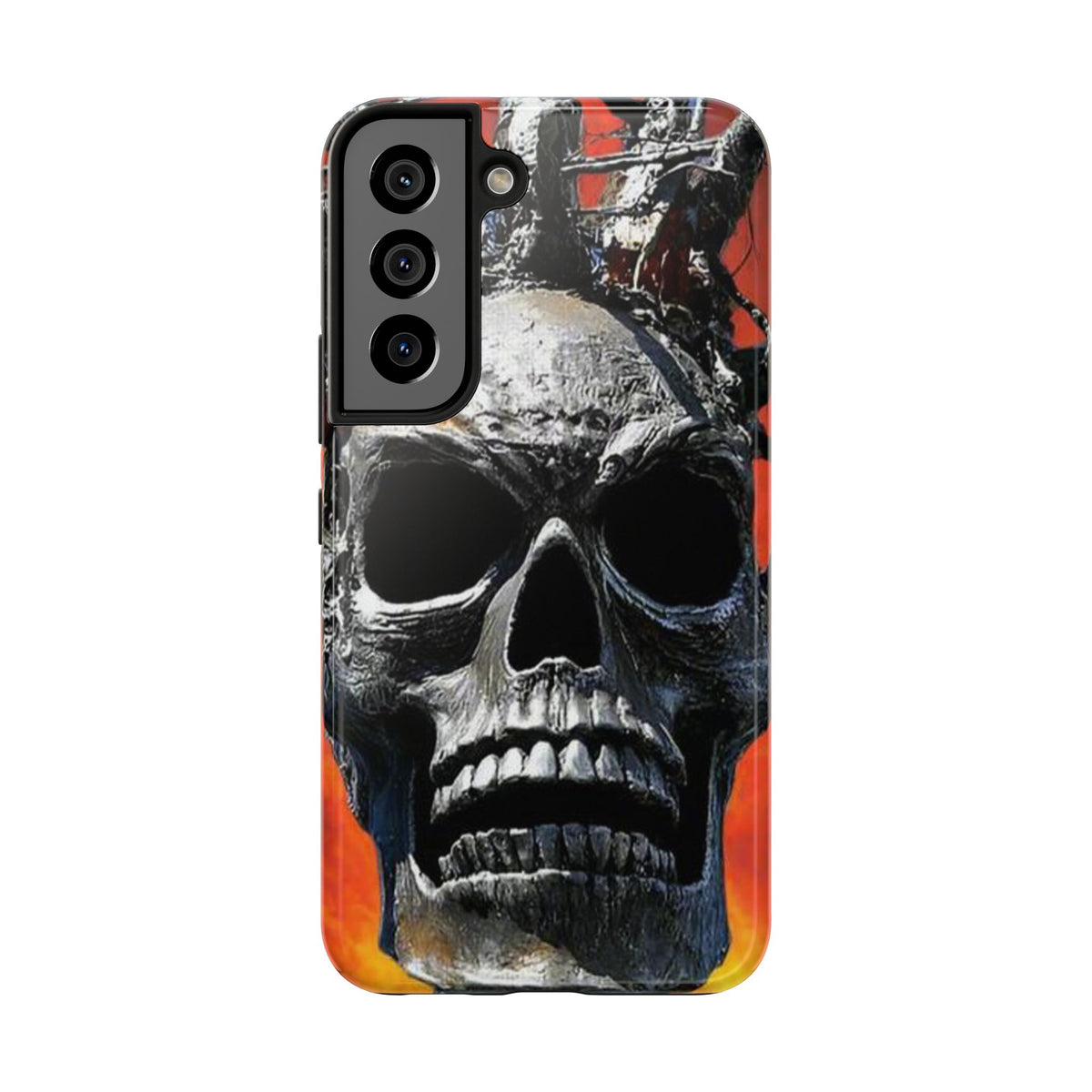 Skull Warrior Inferno Stare (v1) - Tough Phone Cases