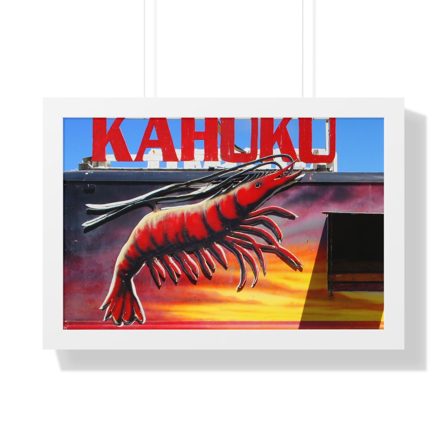 Kahuku Kai - Framed Horizontal Poster